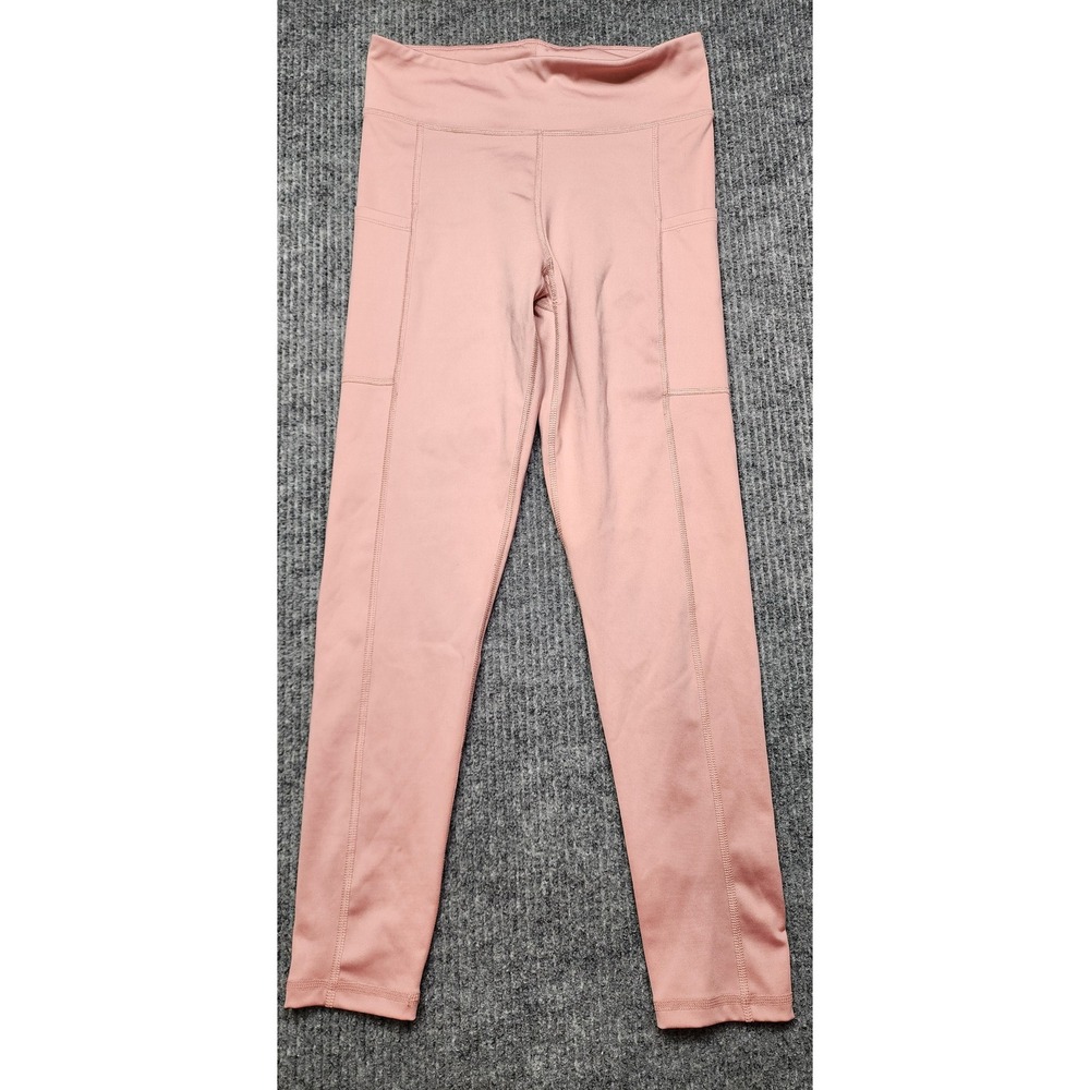Aeropostale Womens Pink High Waisted Active Leggings with Pockets Size Medium